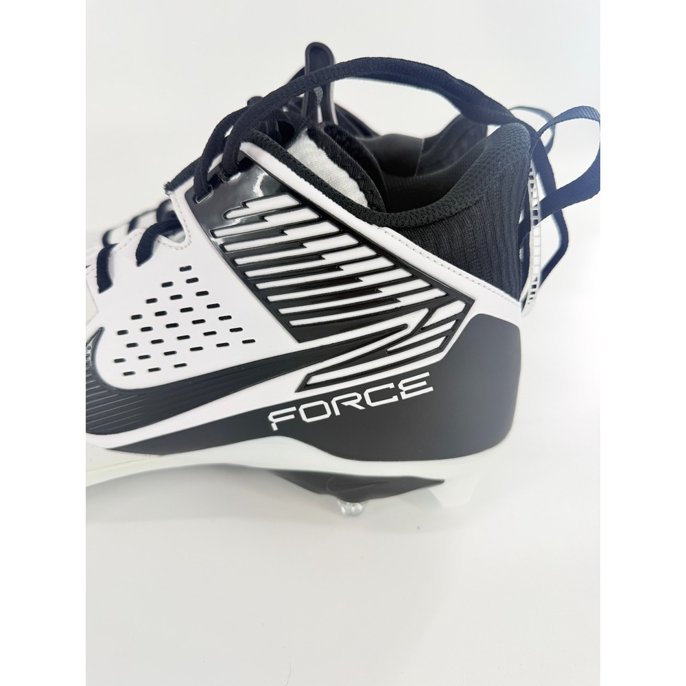 Nike Force Savage Pro 3 Detachable Football Size 12 Men White Black FJ8149-100 - Picture 2 of 9